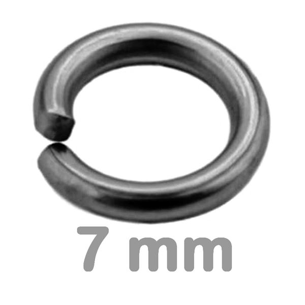 Krok spojovac jednoduch HEMATITE 7 mm 25 ks