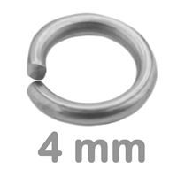 Krúžok spojovací jednoduchý 4 mm Platina