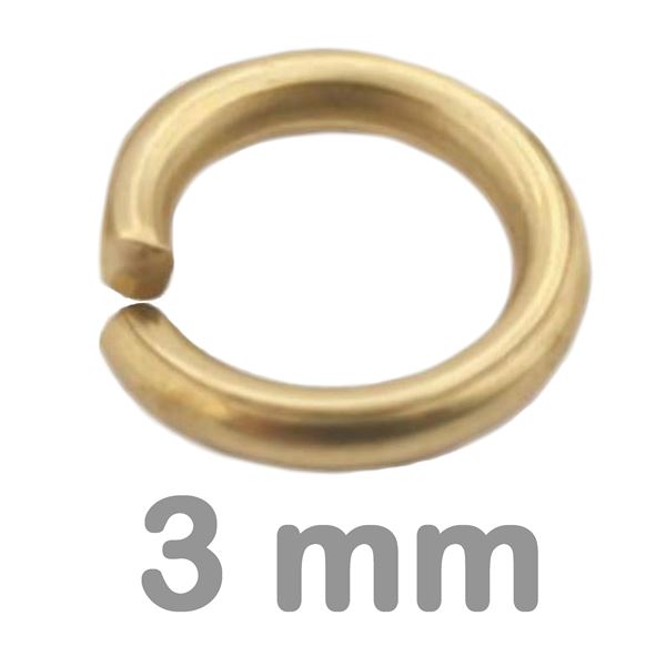 Krok spojovac jednoduch ZLAT 3 mm (10 ks)