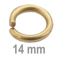 Krúok spojovací jednoduchý ZLATÝ 14 mm (5 ks)