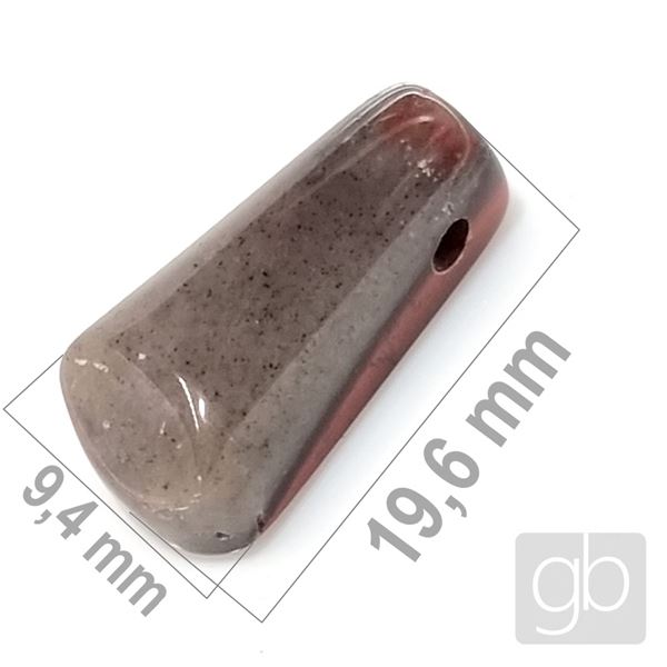 Jaspis brekciov - vtan 19,6 x 9,4 mm MI003