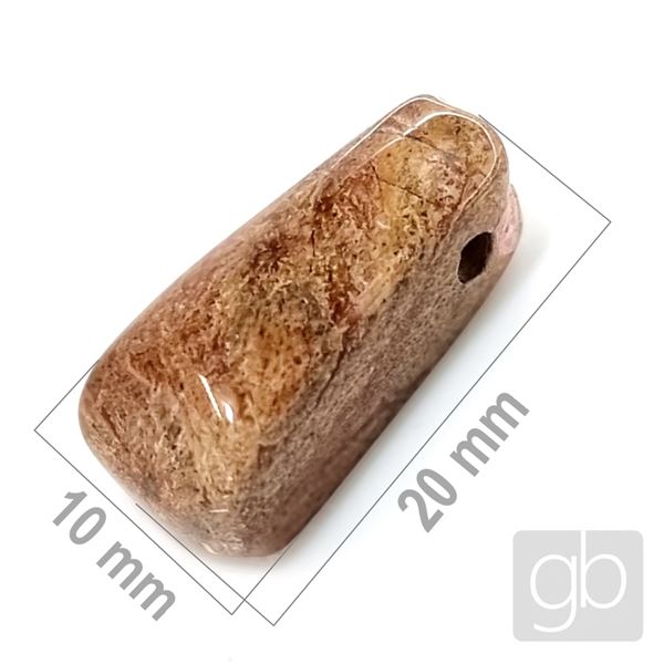 Jaspis brekciov - vtan 20 x 10 mm MI006