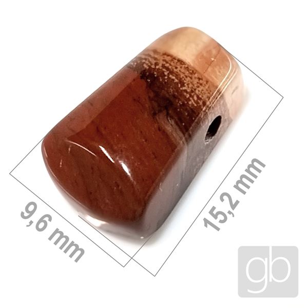 Jaspis brekciov - vtan 15,2 x 9,6 mm MI007