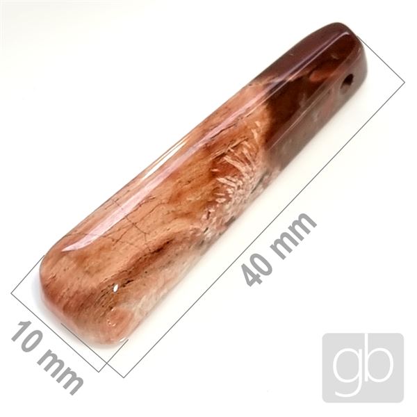 Jaspis brekciov - vtan 40 x 10 mm MI008