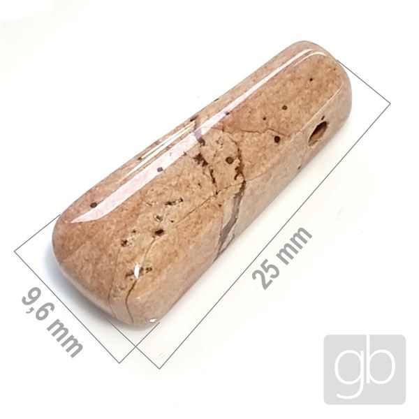 Jaspis brekciov - vtan 25 x 9,6 mm MI018