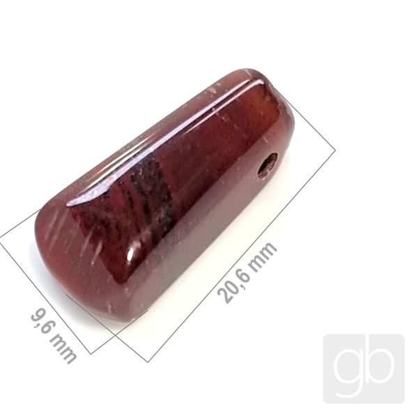 Jaspis brekciov - vtan 20,6 x 9,6 mm MI025