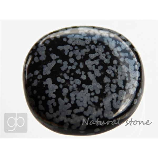 Obsidian oblkov placka (37,5x36,5x10,9 mm)