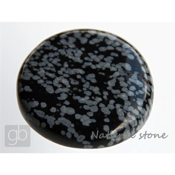 Obsidian oblkov placka (38,3x36,8x9,8 mm)