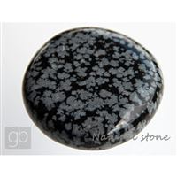 Obsidian obláčkový placka (38x37,7x11,5mm)