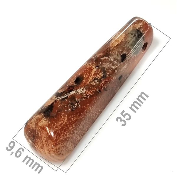 Jaspis brekciov - vtan 35 x 9,6 mm MI001