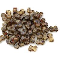 ZET BEADS dvoudírkové korálky 5x6 mm Hnedá (00030/86805) MP00014