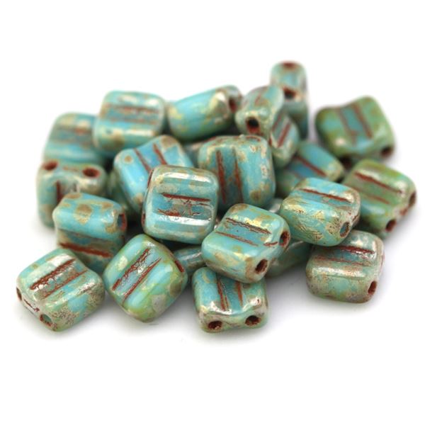 SILKY BEADS BLOCK 6x6mm (63030/43400) 20 ks