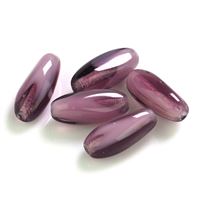Stláané korálky Oliva Fialová 13 x 5,4 mm MP00663