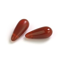 Stláané korálky Slza ervená 16 x 6 mm MP00668