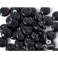 oovka EXCLUSIVE dvojdierkové 6 mm 40 ks (23980) ierna
