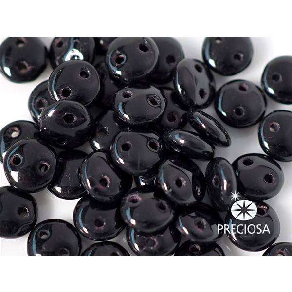 oovka EXCLUSIVE dvojdierkov 6 mm 40 ks (23980) ierna