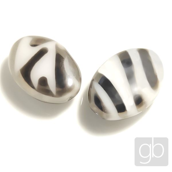 Makan perle Ovl Biela 19 x 14 mm 1 ks