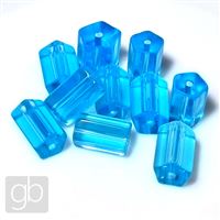 Stláčané perly Valček Modrá MIX 6-8 x 10 mm