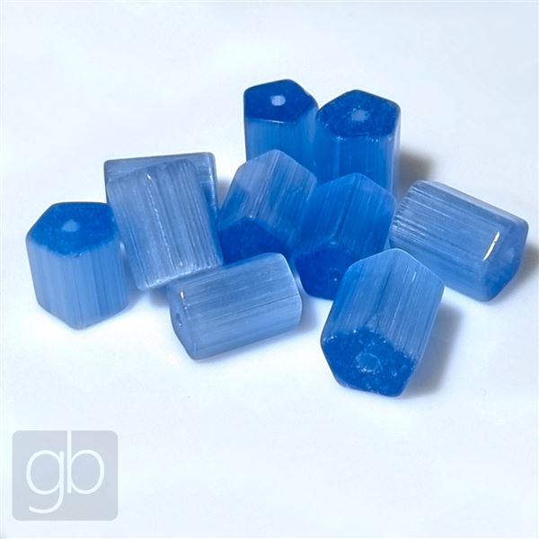 Stlan perly Valek MIX Modr 7-8,6 x 10 mm