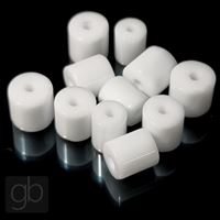Stláčané perly Valček Biela MIX 5,5-6,2 x 6-6,5 mm