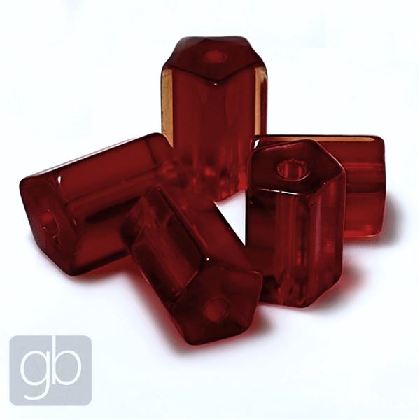 Stlan perly Valek erven tmav 7,5 x 10 mm 5 ks
