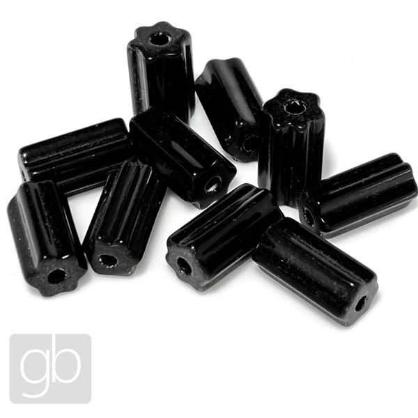 Stlan perly Valek ierna 12 x 6 mm 23980
