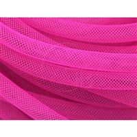 Pruná návleková sieka MESH TUBING 8 mm Ruová neon