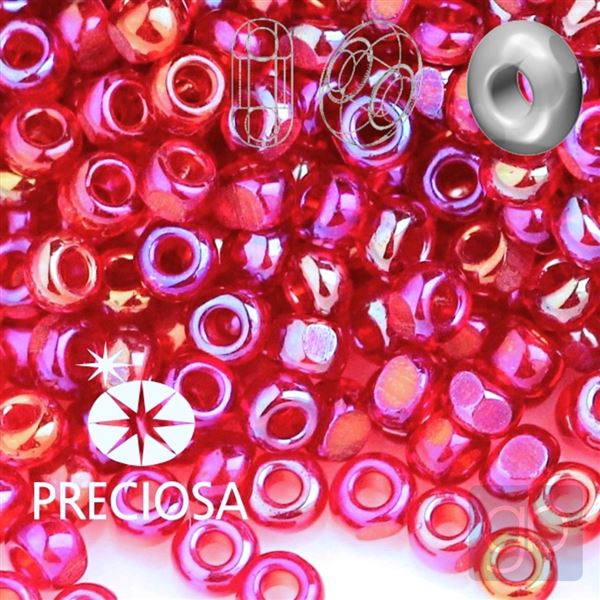 Preciosa CHARLOTTE 11/0 2,1 mm 50 g erven 91090