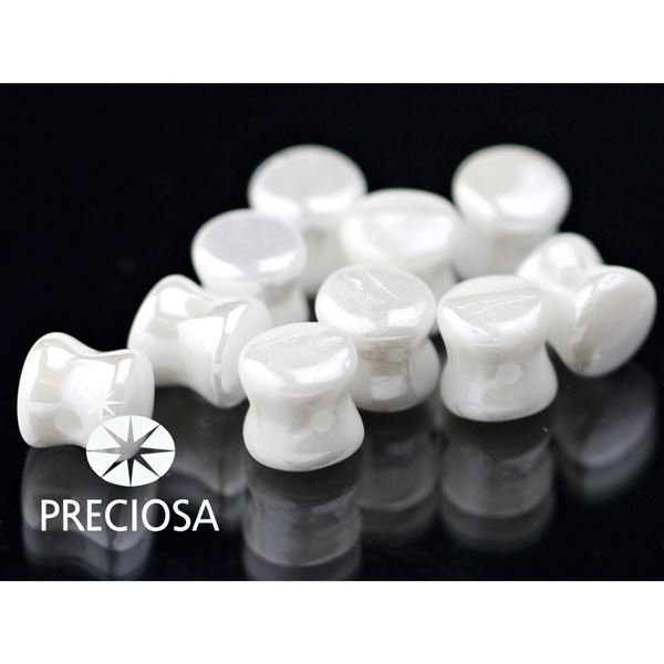 Preciosa korlky PELLET 24 ks Biela (02020 21402) PEL043