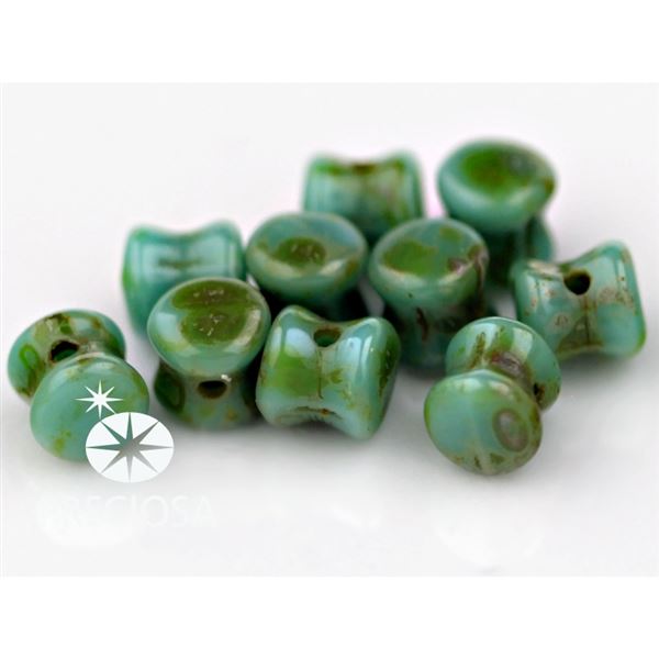 Preciosa korlky PELLET 24 ks Zelen (63130 86805) PEL106