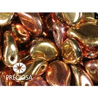 Preciosa PIP korálky 5 x 7 mm 25 ks Ruová zlatá 00030-98544