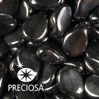 Preciosa PIP korálky 5 x 7 mm 25 ks Hematit 23980-91504