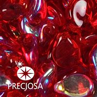Preciosa PIP korálky 5 x 7 mm 25 ks ervená 90080-28701