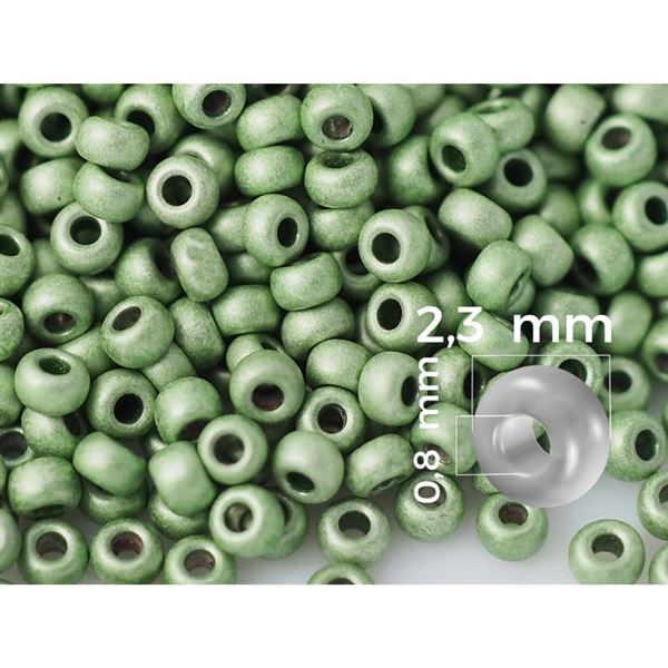 Preciosa rokajl 10/0 2,3 mm Zelen (PRE10246) 50 g