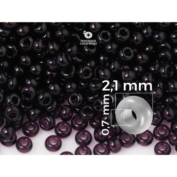 Preciosa rokajl 11/0 2,1 mm Fialov (9_11) 20 g