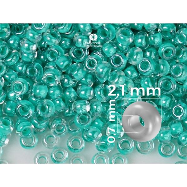 Preciosa rokajl 11/0 2,1 mm Zelen (PRE11307) 50 g