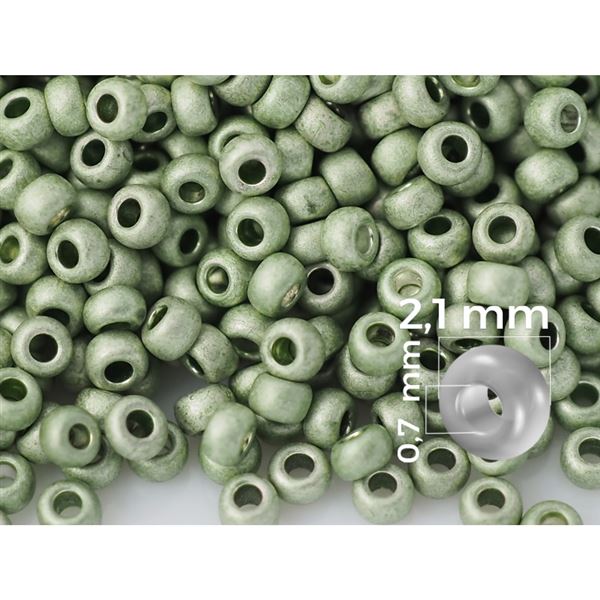 Preciosa rokajl 11/0 2,1 mm Zelen (PRE11311) 50 g