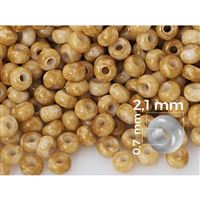 Preciosa rokajl 11/0 2,1 mm Béová (PRE11312) 20 g
