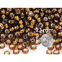 Preciosa rokajl 11/0 2,1 mm Hnedá (17110) 50 g