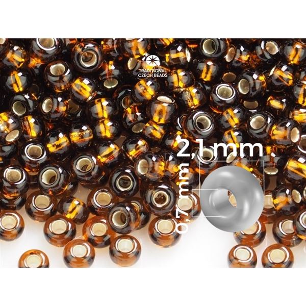 Preciosa rokajl 11/0 2,1 mm Hned (17110) 50 g