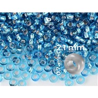 Preciosa rokajl 11/0 2,1 mm Modrá (PRE11317) 50 g