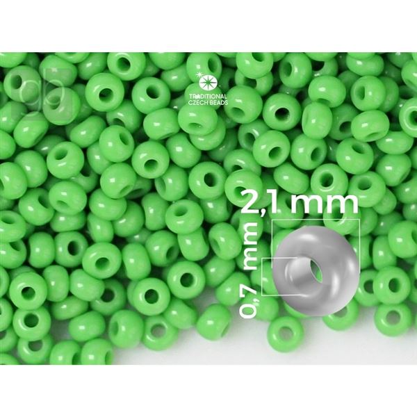 Preciosa rokajl 11/0 2,1 mm Zelen (2092_11XL) 50 g