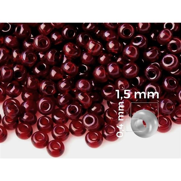 Preciosa rokajl 15/0 1,5 mm erven (PRE15040) 50 g