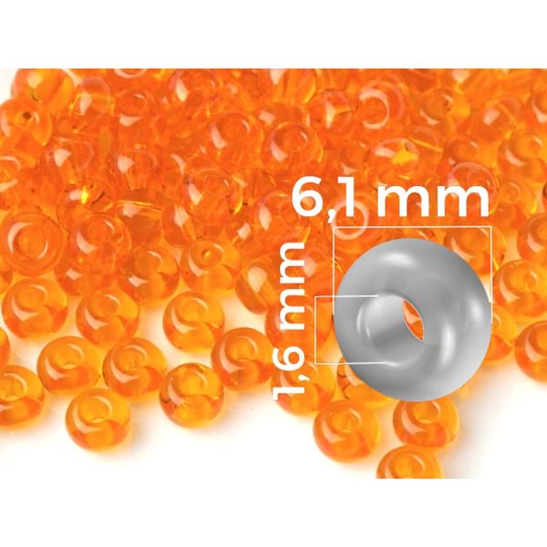 Korlky Preciosa rokaj 2/0 6,1 mm Oranov (PRE2005) 20 g