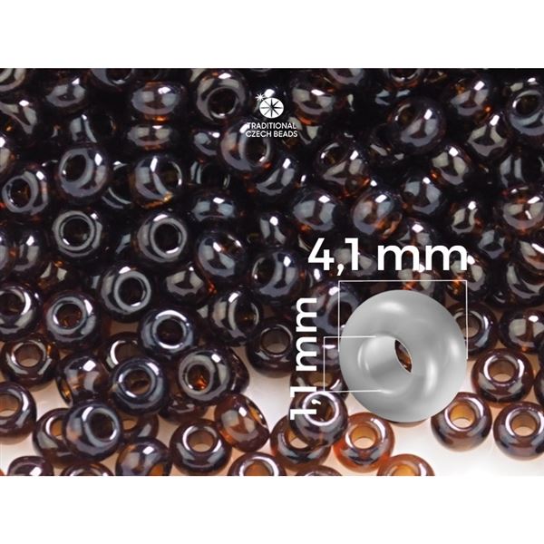 Preciosa rokajl 6/0 4,1 mm Hnedá (PRE6073) (10140) 50 g