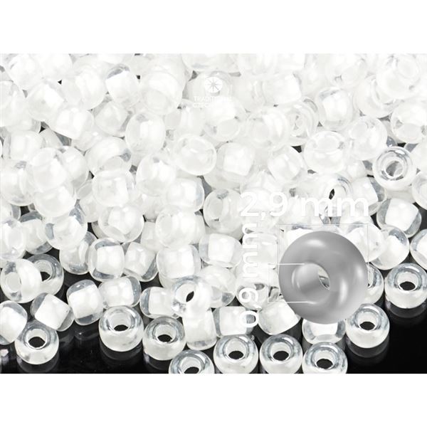 Preciosa rokajl 8/0 2,9 mm Biel (38602) 50 g