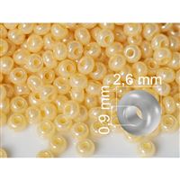 Preciosa rokajl 9/0 2,6 mm Beová (47185) 50 g
