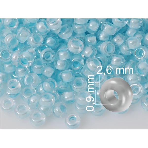 Preciosa rokajl 9/0 2,6 mm Modr (PRE9074) 20 g