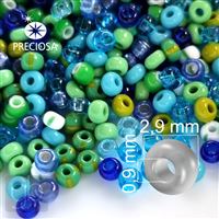 Preciosa rokajl MIX 8/0 PRM010 Zelená Modrá 50 g