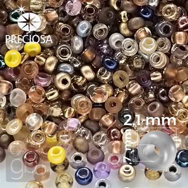 Preciosa rokajl MIX 11/0 2,1 mm 50 g PRM068